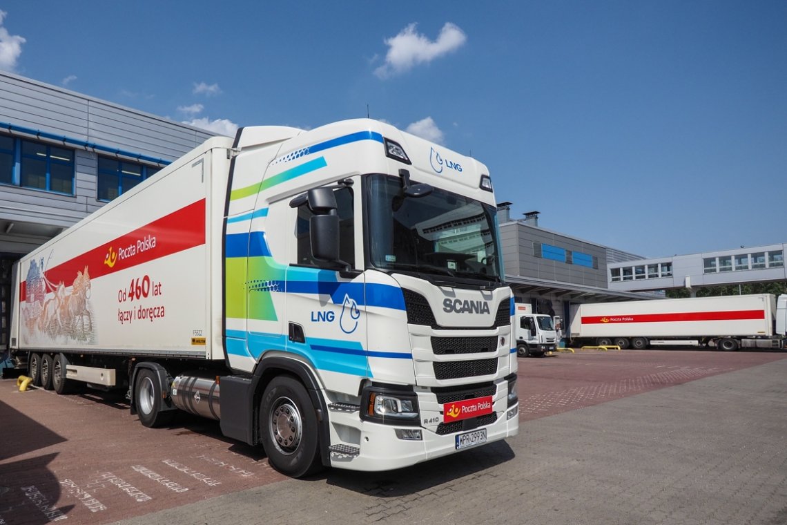 Poczta Polska testuje pojazdy ciężarowe na LNG